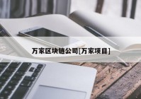 万家区块链公司[万家项目]